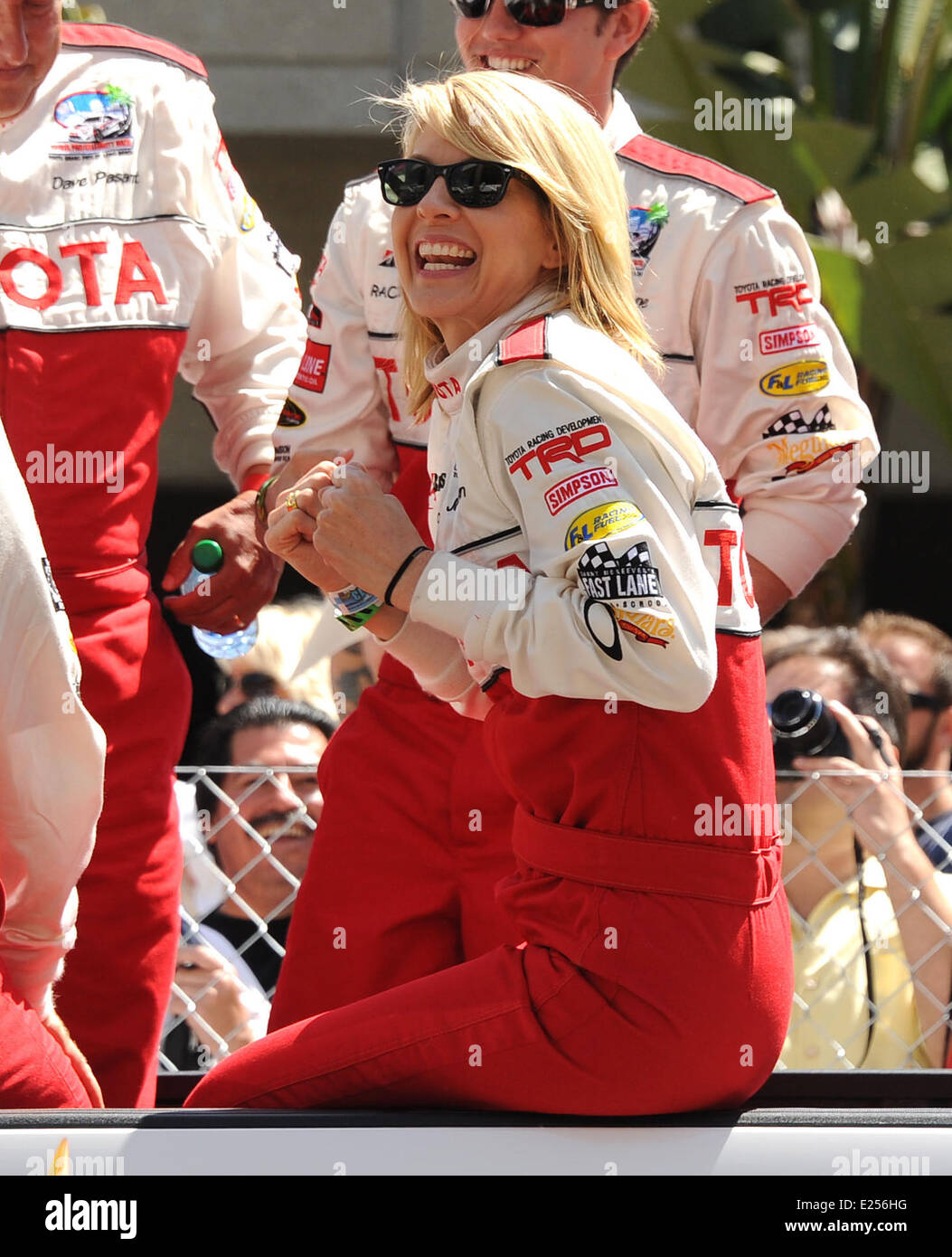Celebrità partecipare alla gara ProCelebrity al Grand Prix di Long Beach con: Jenna Elfman dove: Long Beach, California, Stati Uniti quando: 20 Apr 2013 Foto Stock