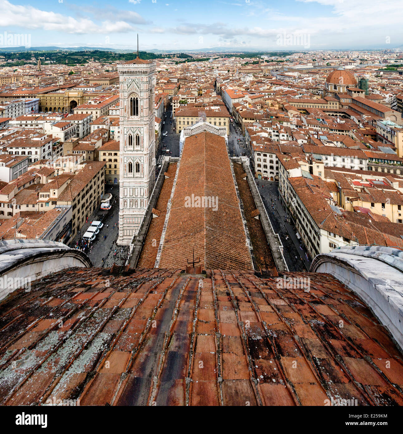 Firenze dalla cupola del Duomo Foto Stock