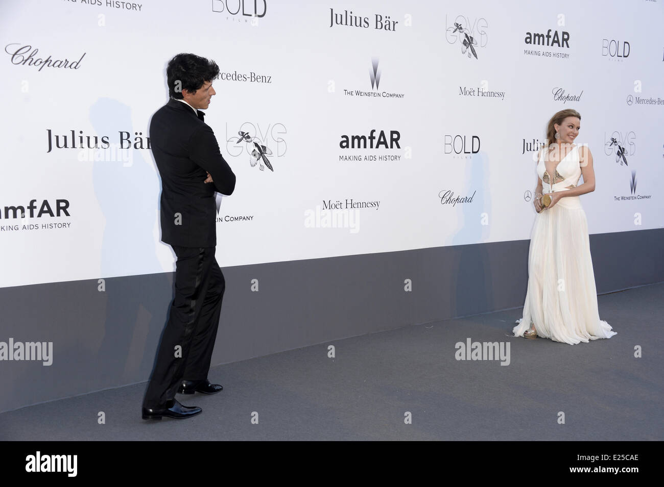 66° Festival di Cannes - amfAR il ventesimo Cinema annuale contro l AIDS - Arrivi con: Kylie Minogue dove: Cap d'Antibes, Francia Quando: 23 Maggio 2013 Foto Stock