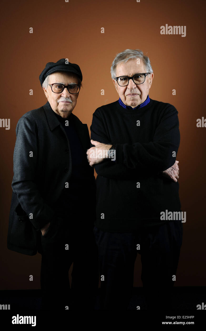 Portrait session con i registi italiani Paolo e Vittorio Tavianni dotate: Paolo Tavianni,Vittorio Tavianni dove: Francia quando: 12 Feb 2012 Foto Stock