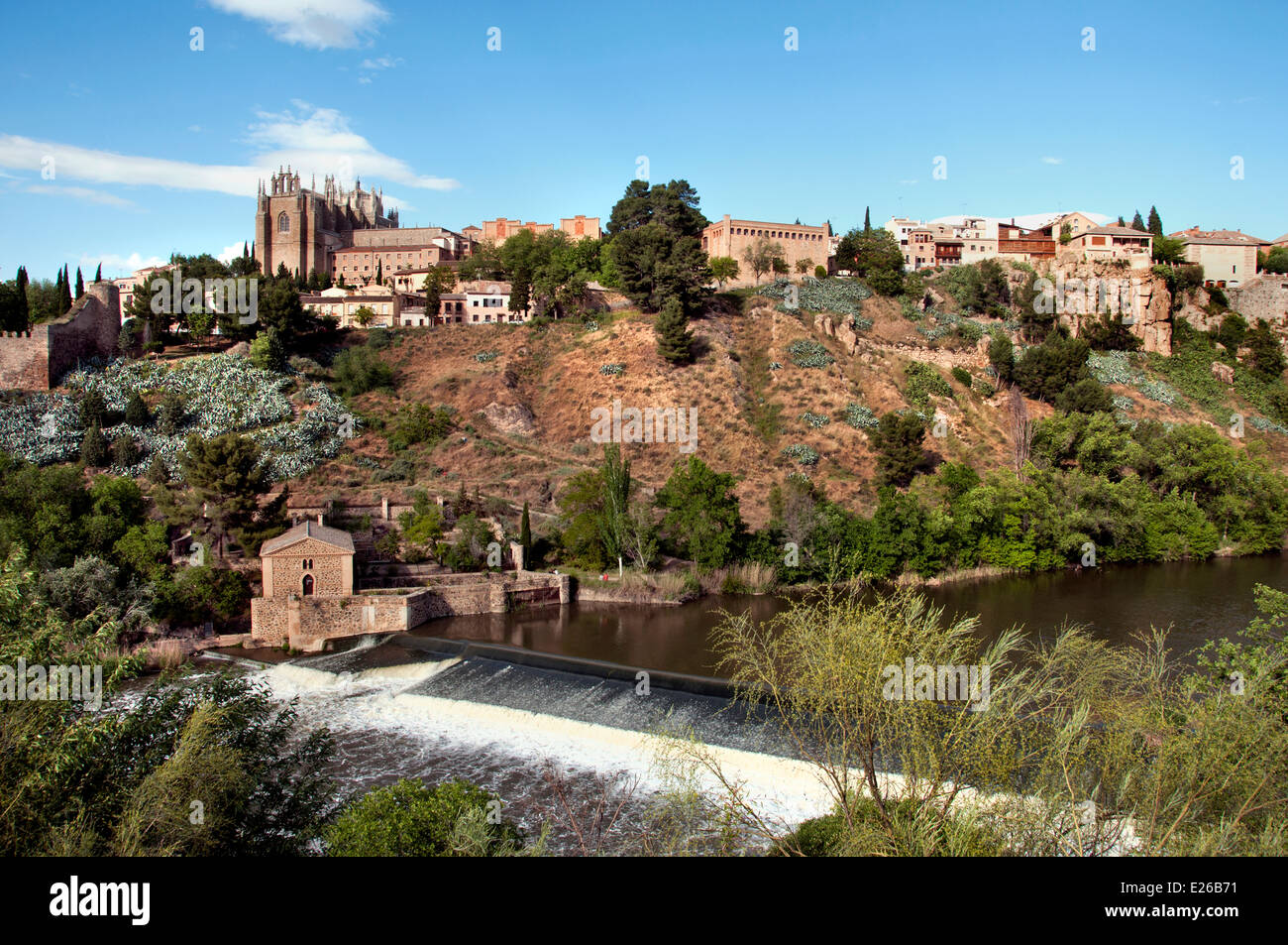 Skyline Toledo Spagna città spagnola nel centro storico della città Foto Stock