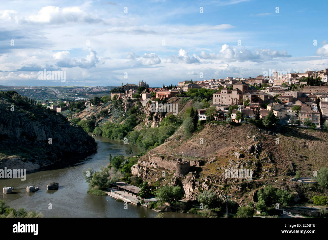 Skyline Toledo Spagna città spagnola nel centro storico della città Foto Stock