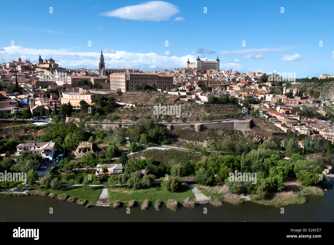 Skyline Toledo Spagna città spagnola nel centro storico della città Foto Stock