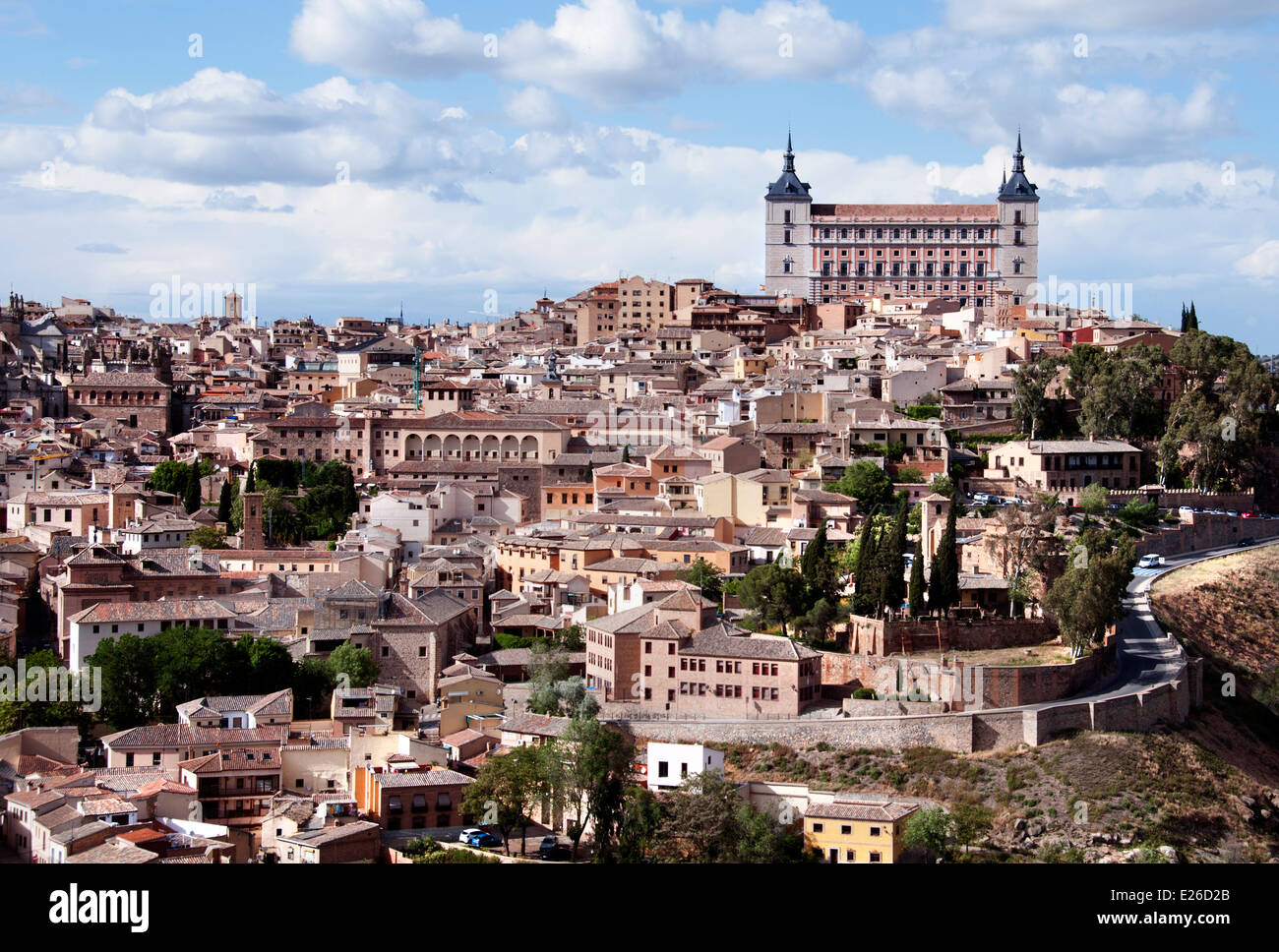 Skyline Toledo Spagna città spagnola nel centro storico della città Foto Stock