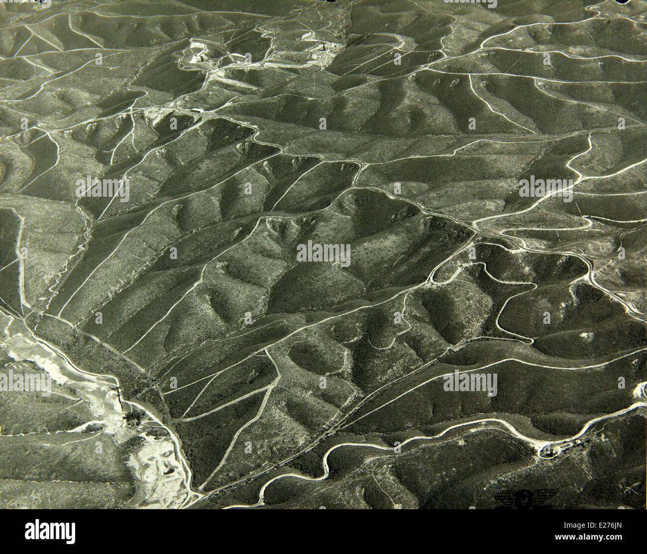 Il sito Convair/General Dynamics Sycamore Canyon in California è stato un luogo importante per lo sviluppo aerospaziale tra il 1955 e il 1969. È stato associato ai test aerei e allo sviluppo della tecnologia militare. Foto Stock