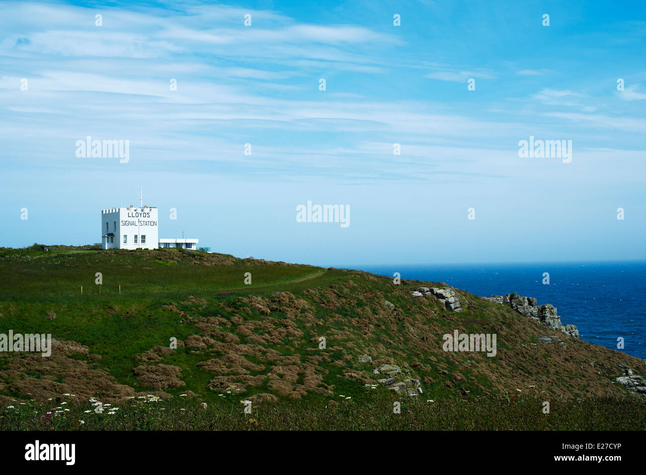 Lloyds stazione di segnale, la lucertola, Cornwall, 2014 Foto Stock