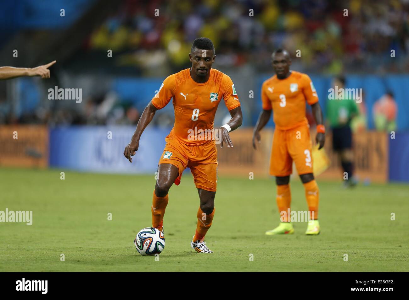 Recife, Brasile. 14 Giugno, 2014. Salomon Kalou (CIV) Calcio/Calcetto : Coppa del Mondo FIFA Brasile 2014 gruppo C match tra Costa d Avorio 2-1 Giappone a Arena Pernambuco Recife, Brasile . © AFLO/Alamy Live News Foto Stock