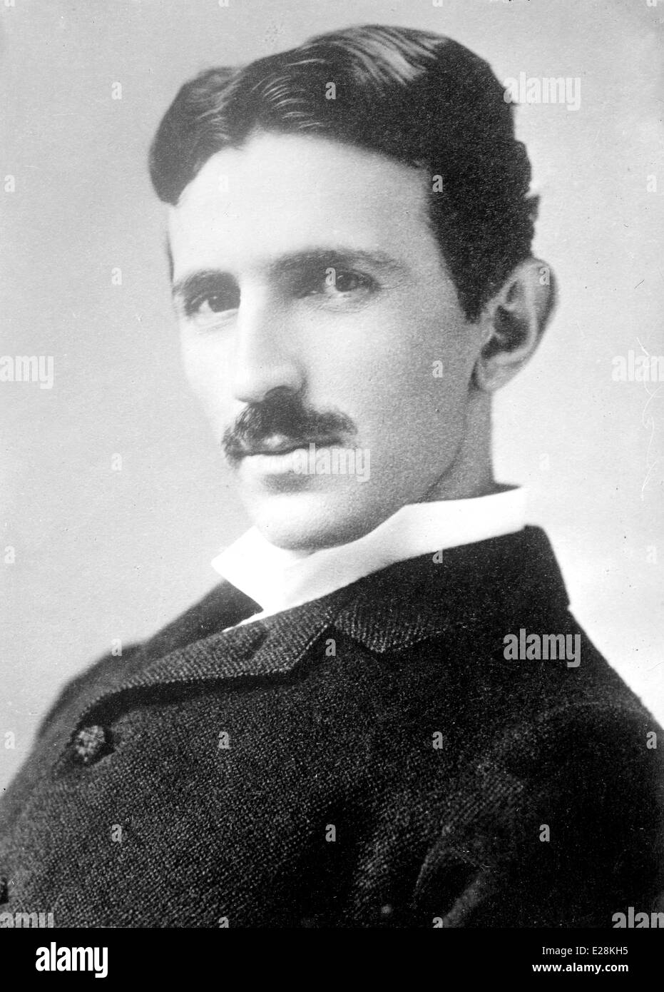Nikola Tesla, inventore, ingegnere elettrico, ingegnere meccanico Foto Stock