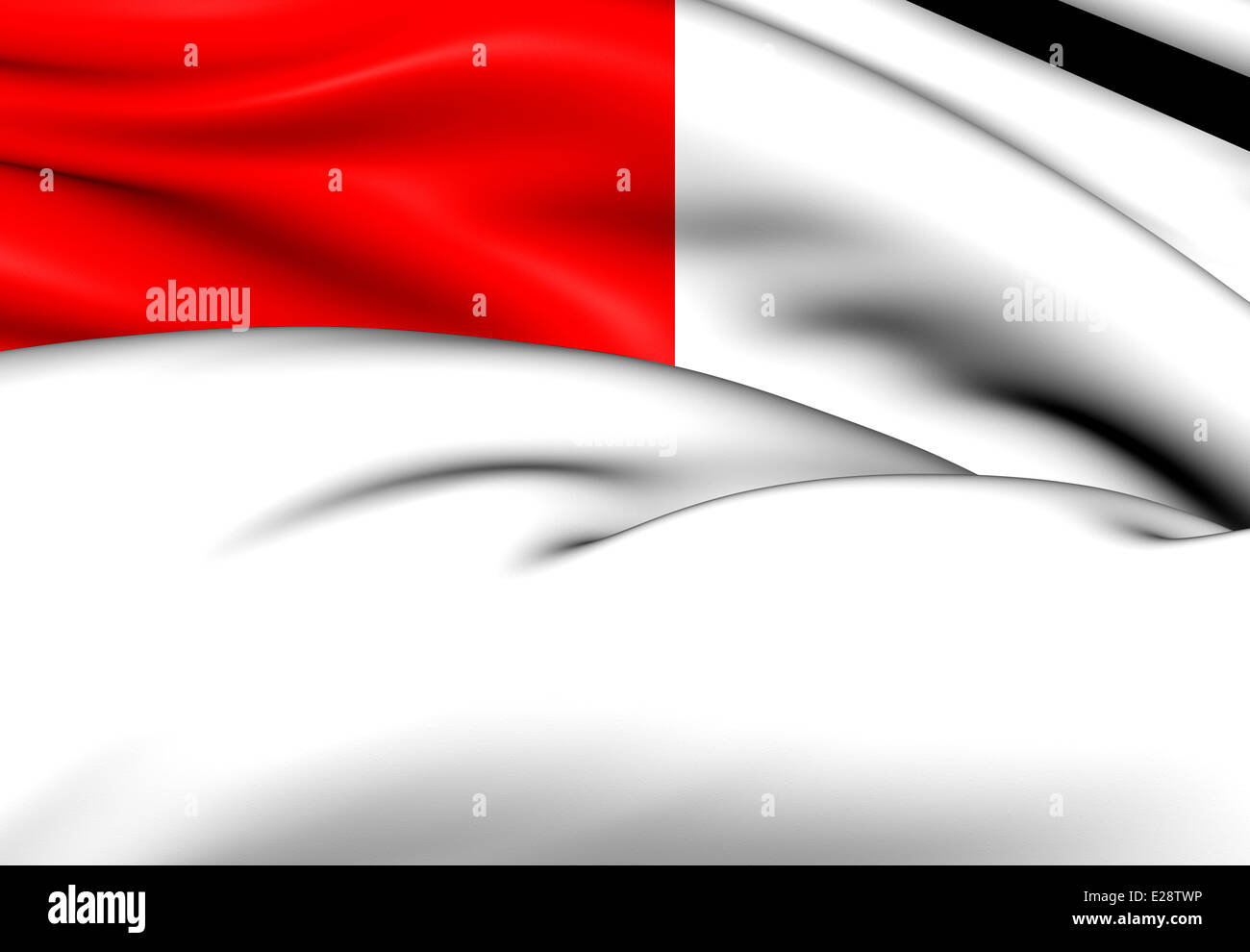 Bandiera di Bilbao, Spagna. Close up. Foto Stock