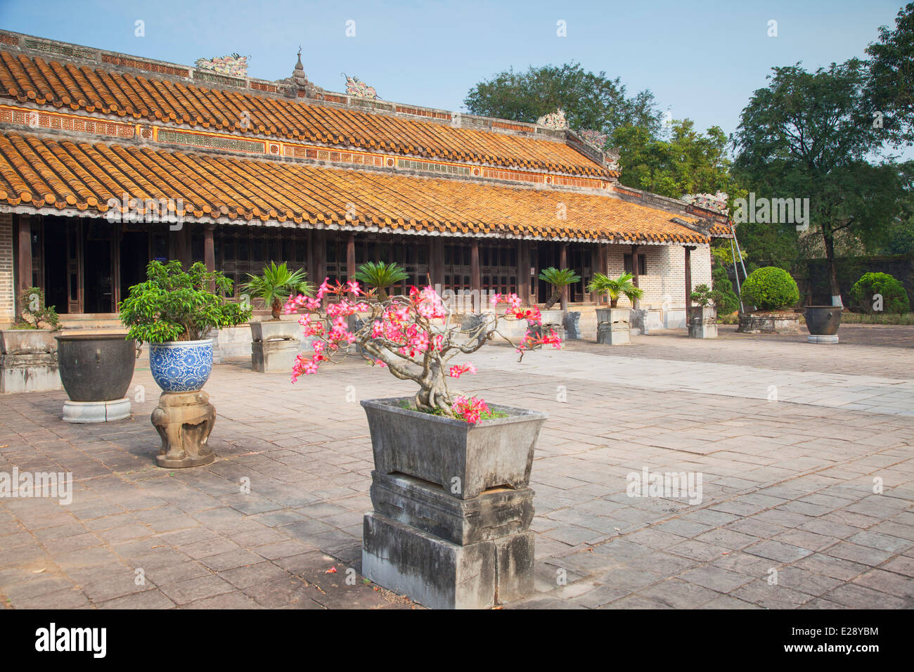 Hoa Khiem Tempio a tomba di Tu Duc (Patrimonio Mondiale dell'UNESCO), la tinta, Thua Thien-Hue, Vietnam Foto Stock