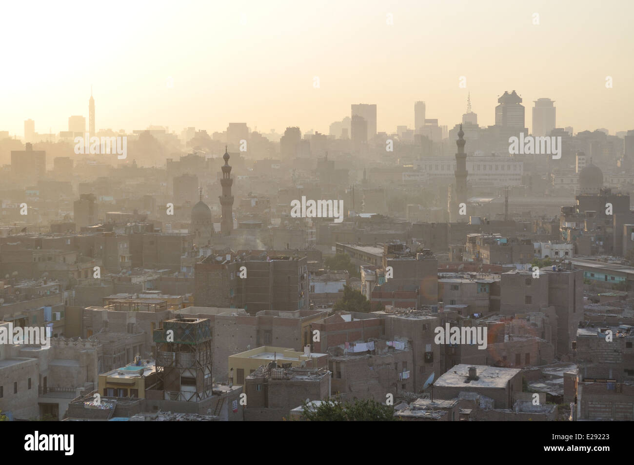 Vista dal di Al Azhar Park, il Cairo, Egitto Foto Stock