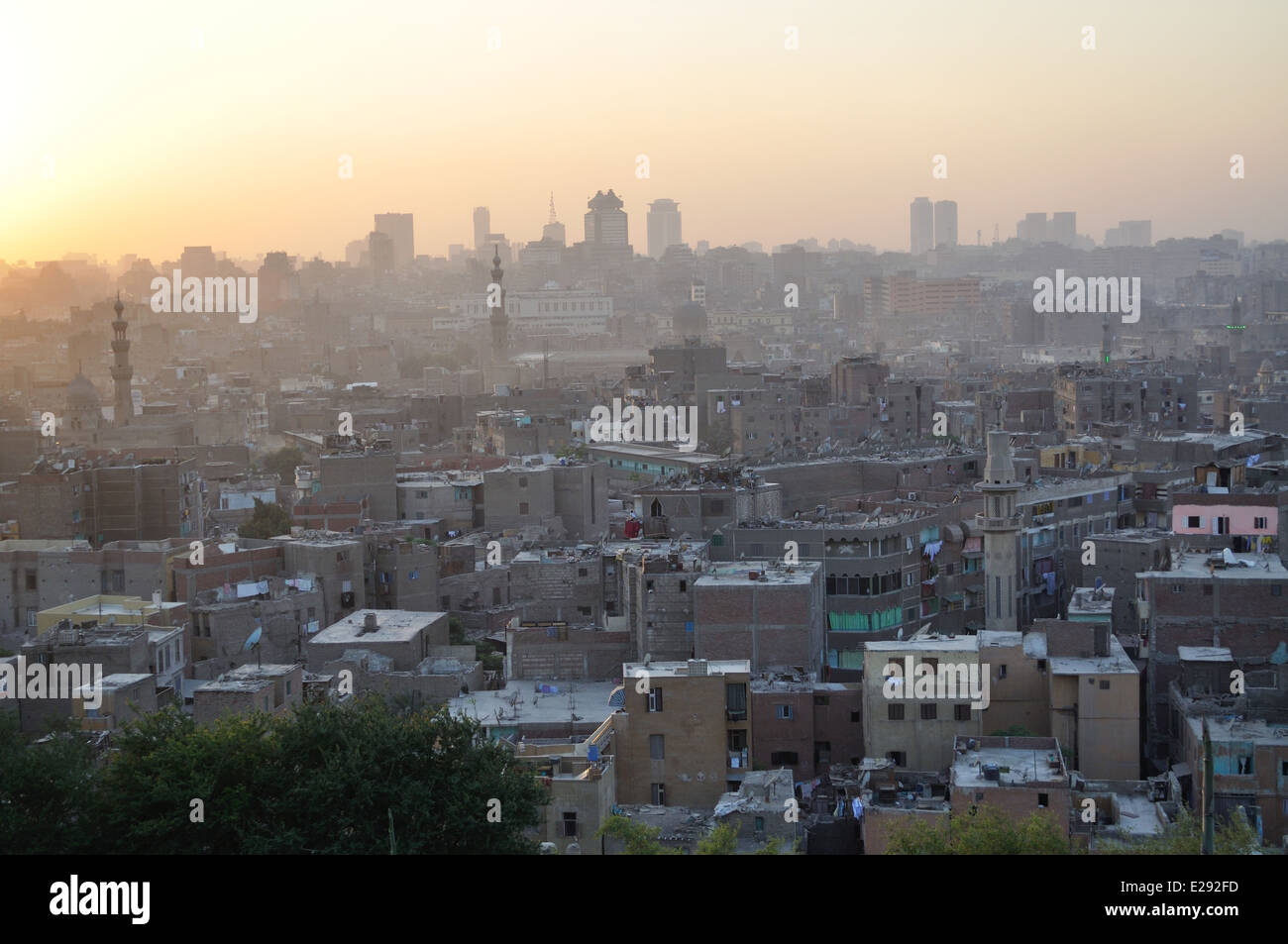 Vista dal di Al Azhar Park, il Cairo, Egitto Foto Stock