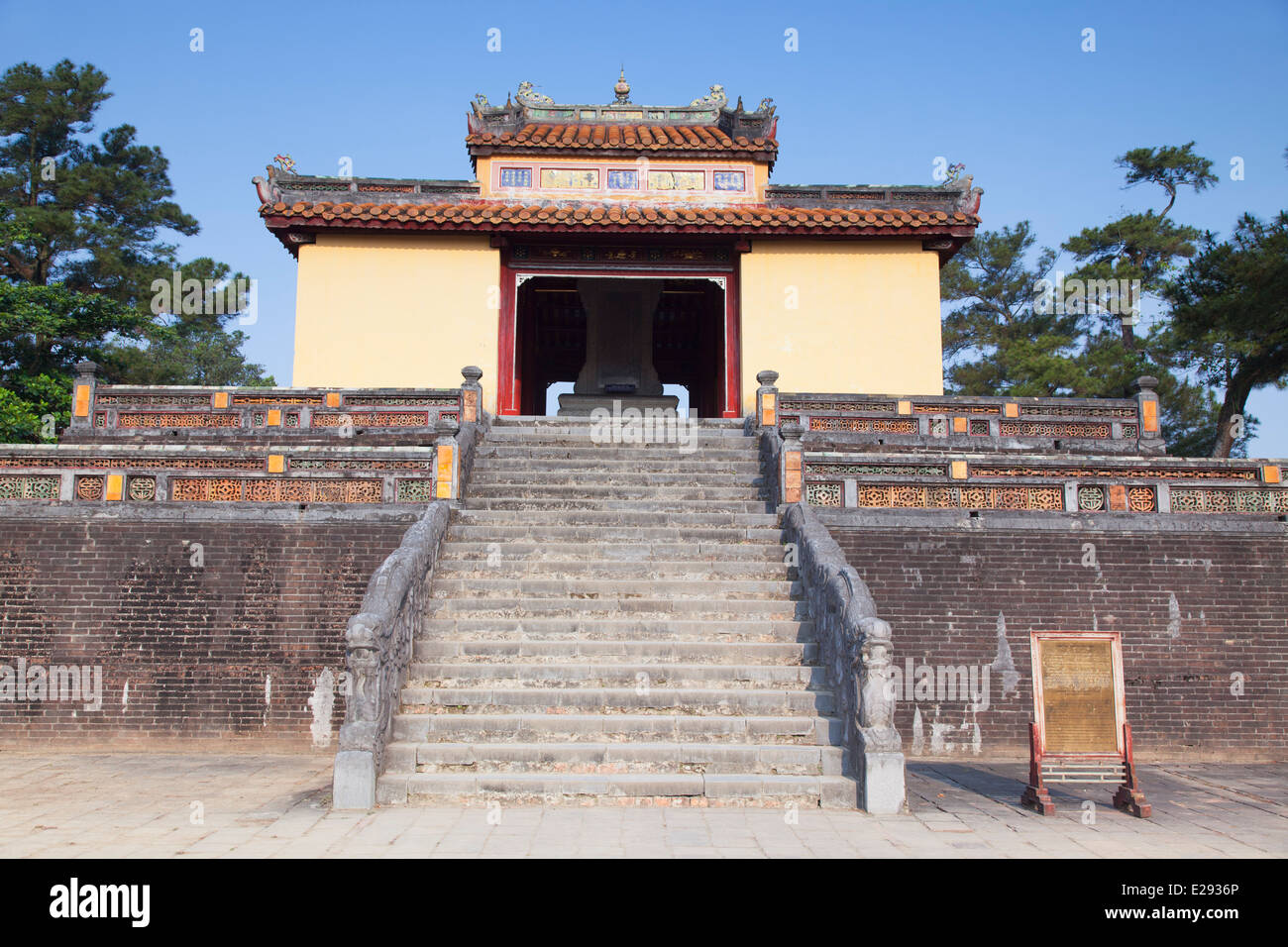 Tomba di Minh Mang (Patrimonio Mondiale dell'UNESCO), la tinta, Thua Thien-Hue, Vietnam Foto Stock