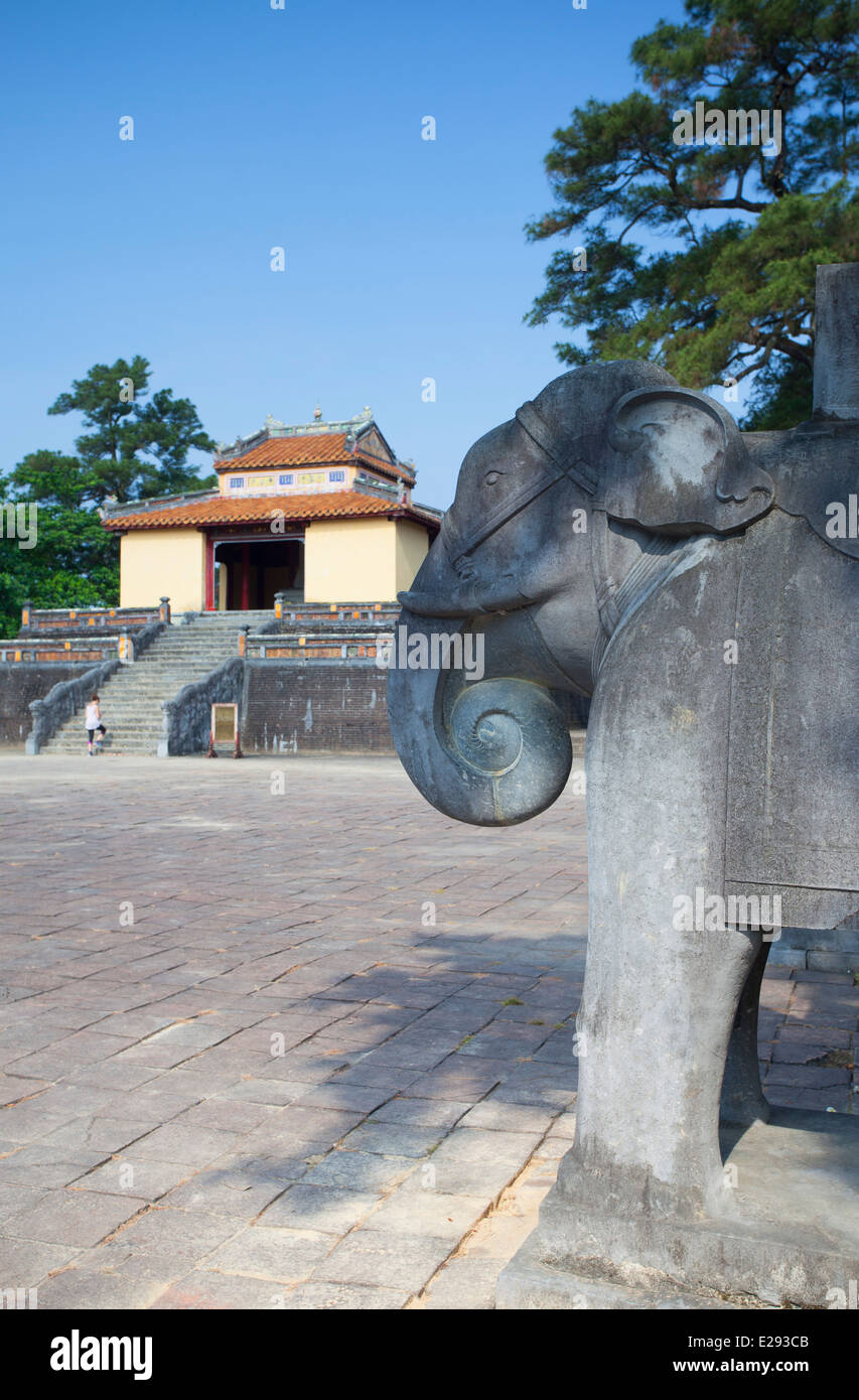 Tomba di Minh Mang (Patrimonio Mondiale dell'UNESCO), la tinta, Thua Thien-Hue, Vietnam Foto Stock