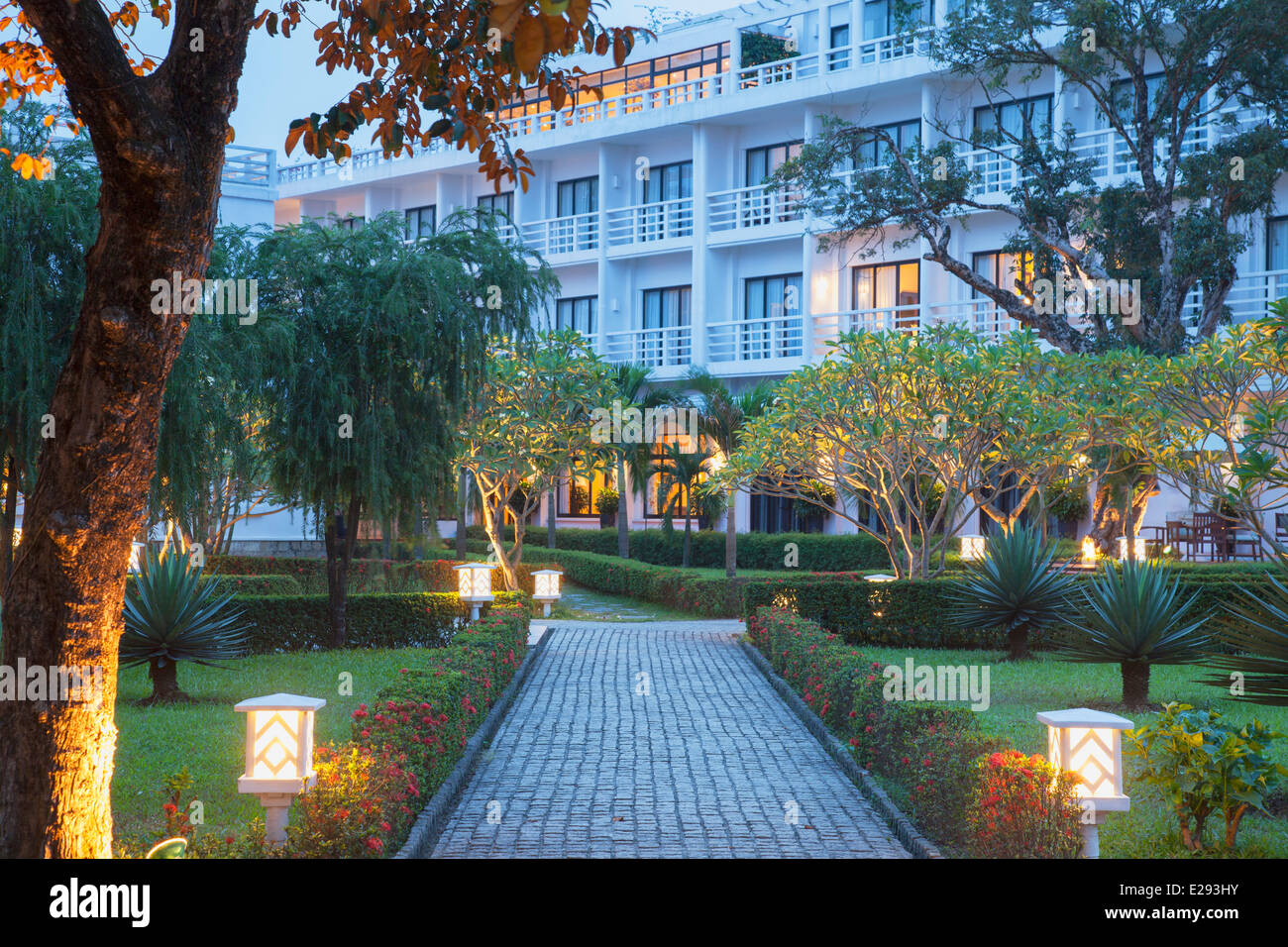 Motivi di La Residence Hotel, tonalità, Thua Thien-Hue, Vietnam Foto Stock