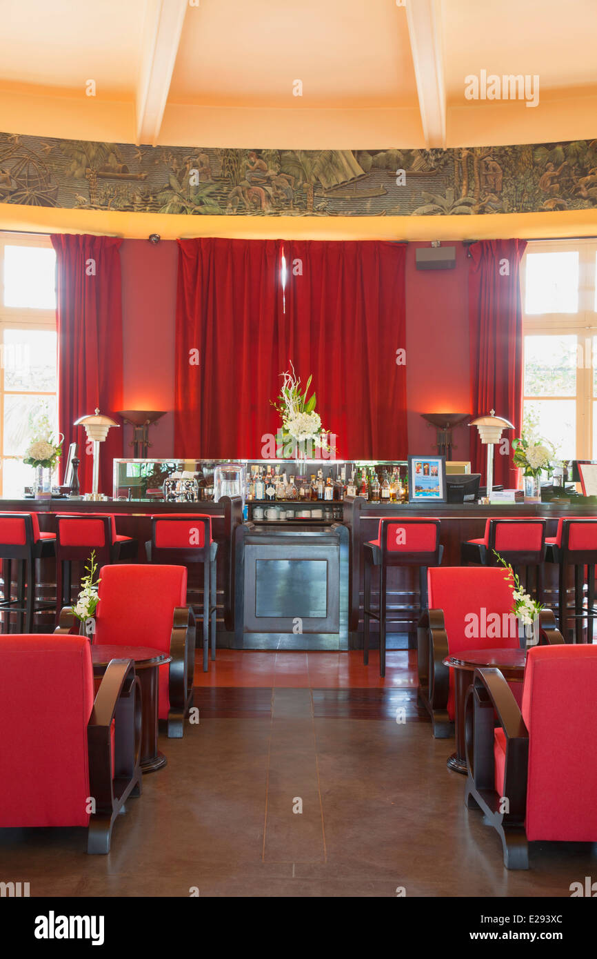 Bar in La Residence Hotel, tonalità, Thua Thien-Hue, Vietnam Foto Stock