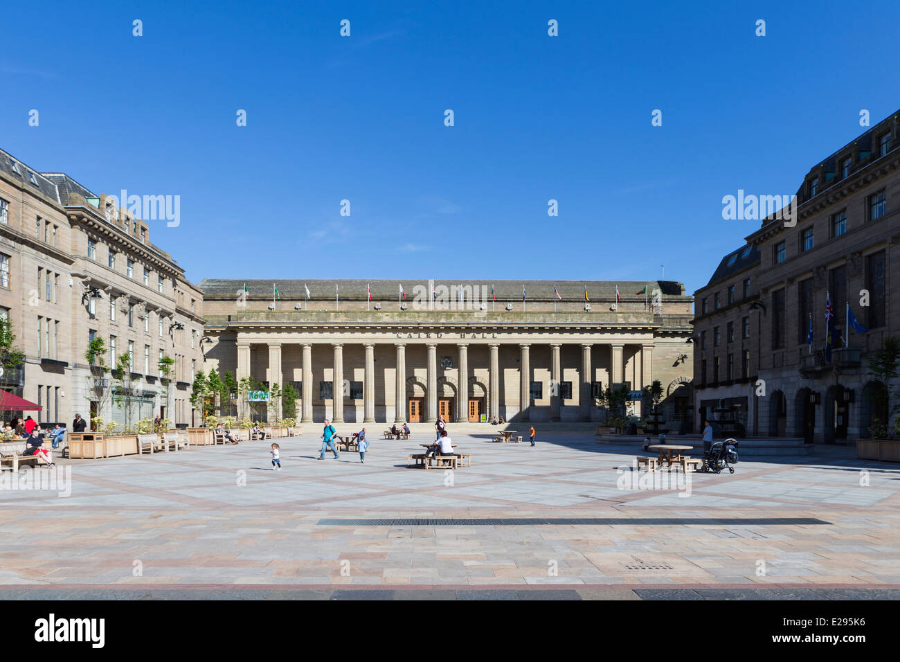 Caird Hall City Square Dundee Tayside Scozia Scotland Foto Stock