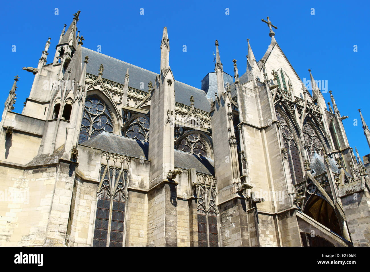 Saint-Urbain Basilica edificata nel XIII secolo da Jacques Pantaleon di Troyes, Aube, Champagne-Ardenne, Francia. Foto Stock