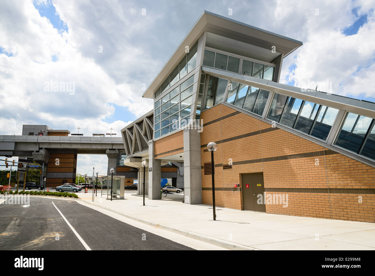 Spring Hill Station, Washington Metro Linea d'argento, Route 123, Tysons Corner, Vienna, VA Foto Stock