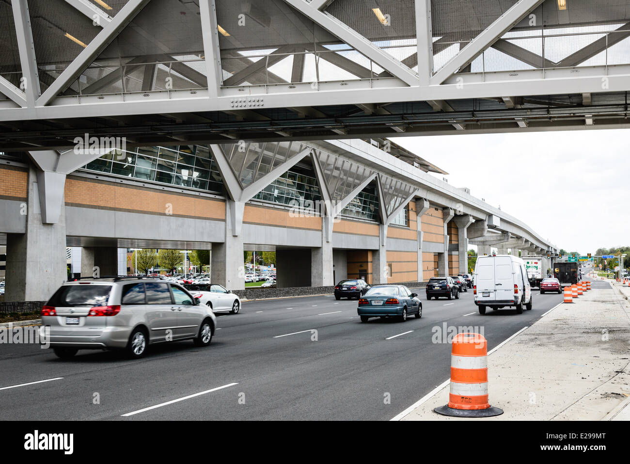 Spring Hill Station, Washington Metro Linea d'argento, Route 123, Tysons Corner, Vienna, VA Foto Stock