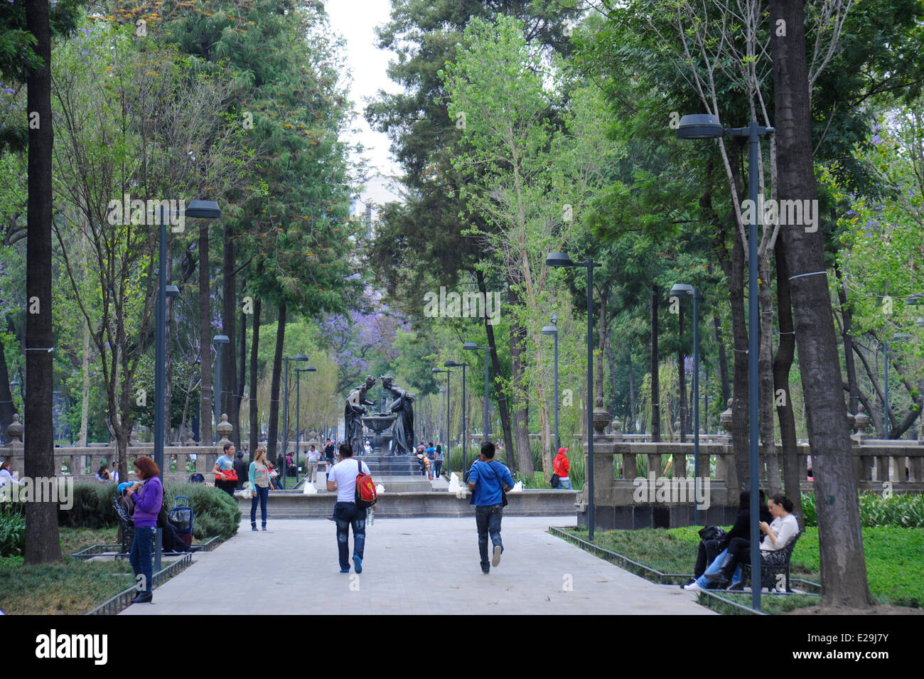 Il Parco Alameda a Città del Messico Foto Stock