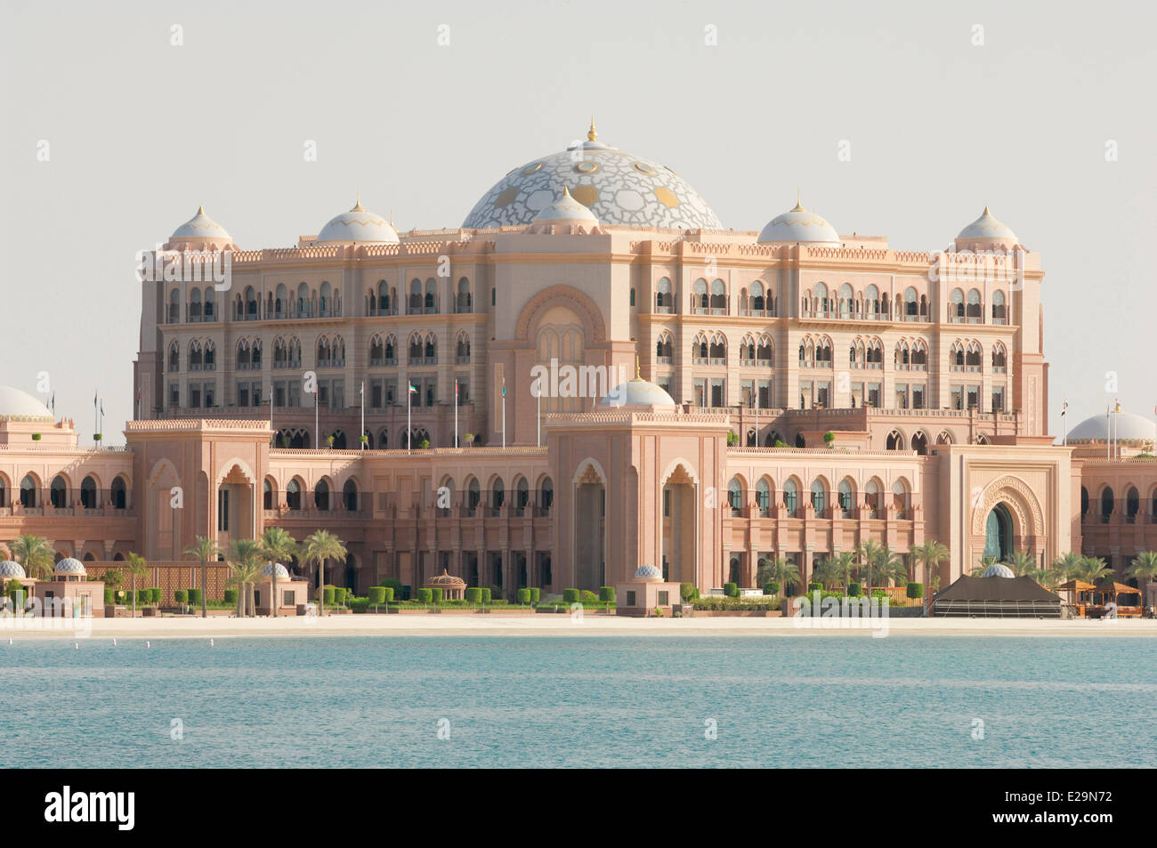 Emirati Arabi Uniti Abu Dhabi emirato, citta' di Abu Dhabi, l'Emirates Palace Hotel luxourious Foto Stock