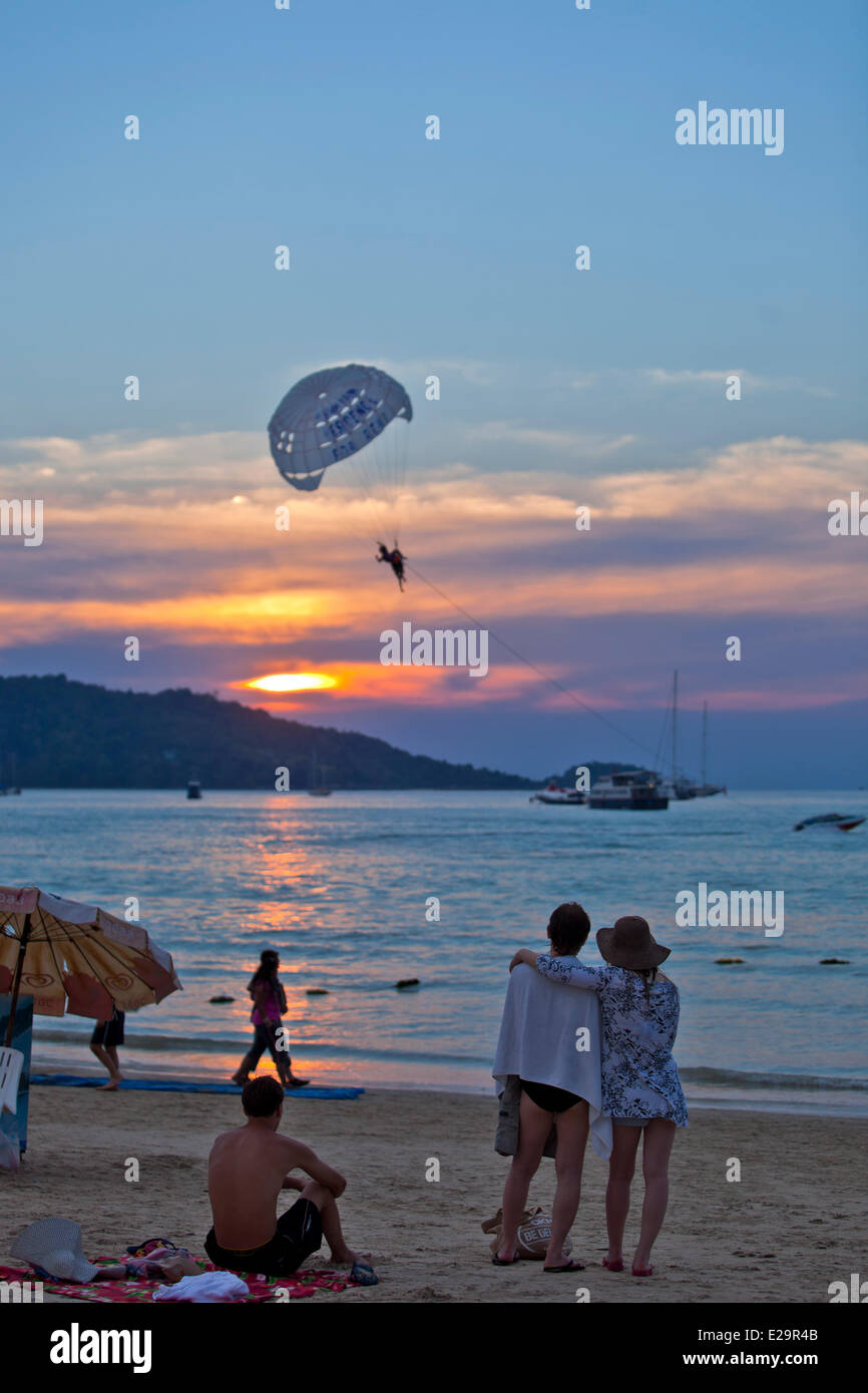 Thailandia Phuket Provincia, Phuket, la spiaggia di Patong Foto Stock
