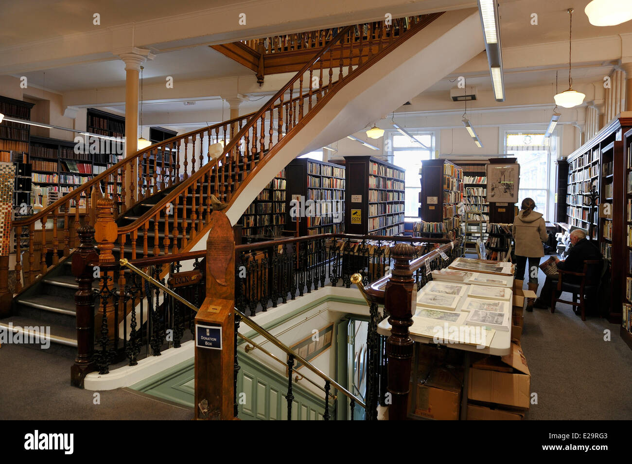 Regno Unito e Irlanda del Nord, Belfast, Linen Hall Library Foto Stock