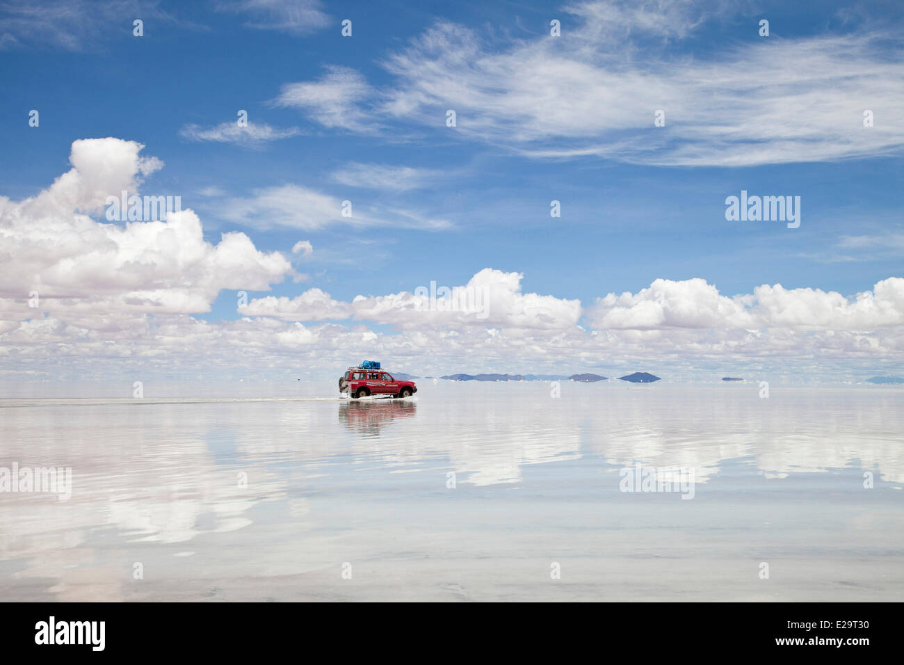 Bolivia, dipartimento di Potosi, Salar de Uyuni il mondo la più grande distesa di sale Foto Stock