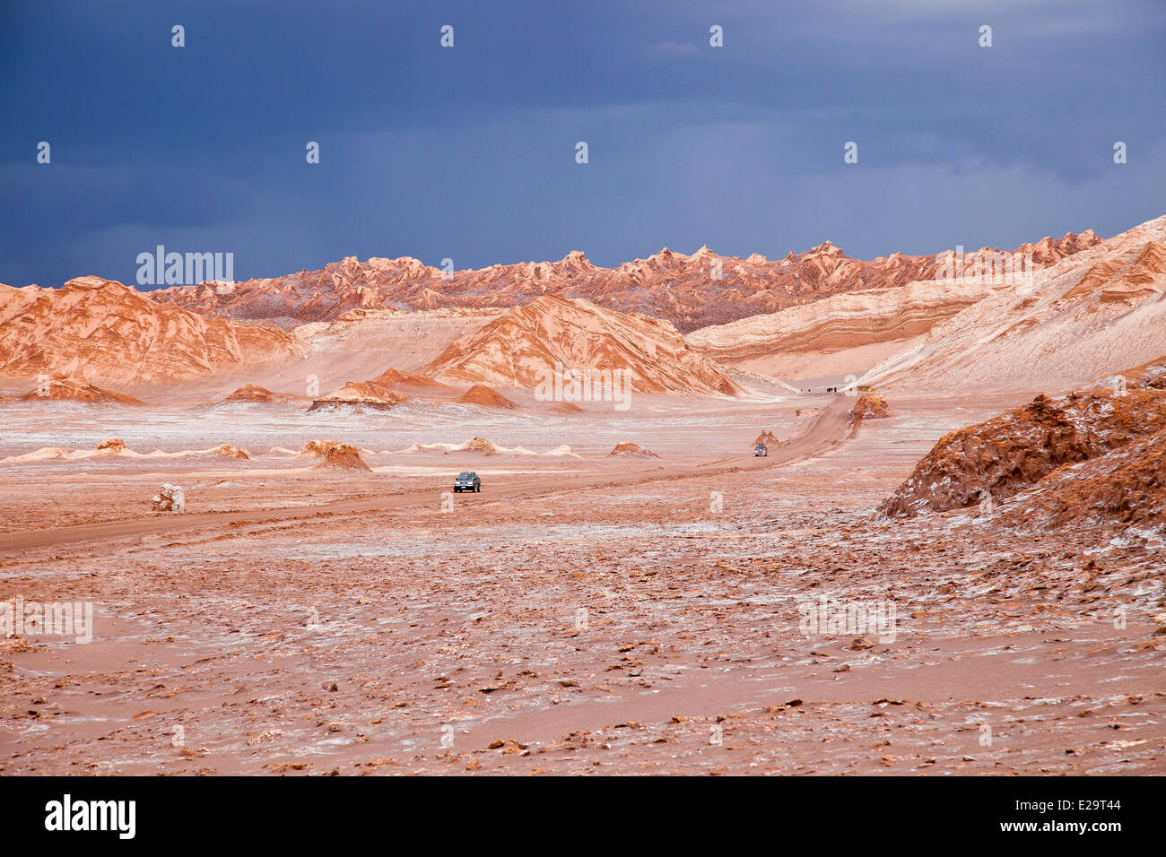Il Cile, Antofagasta regione, il deserto di Atacama, San Pedro de Atacama Valle della Luna Foto Stock