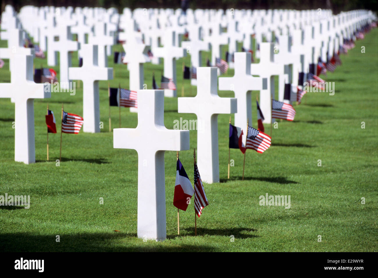 Francia, Calvados, Colleville sur Mer, tombe presso la American cimitero militare Foto Stock