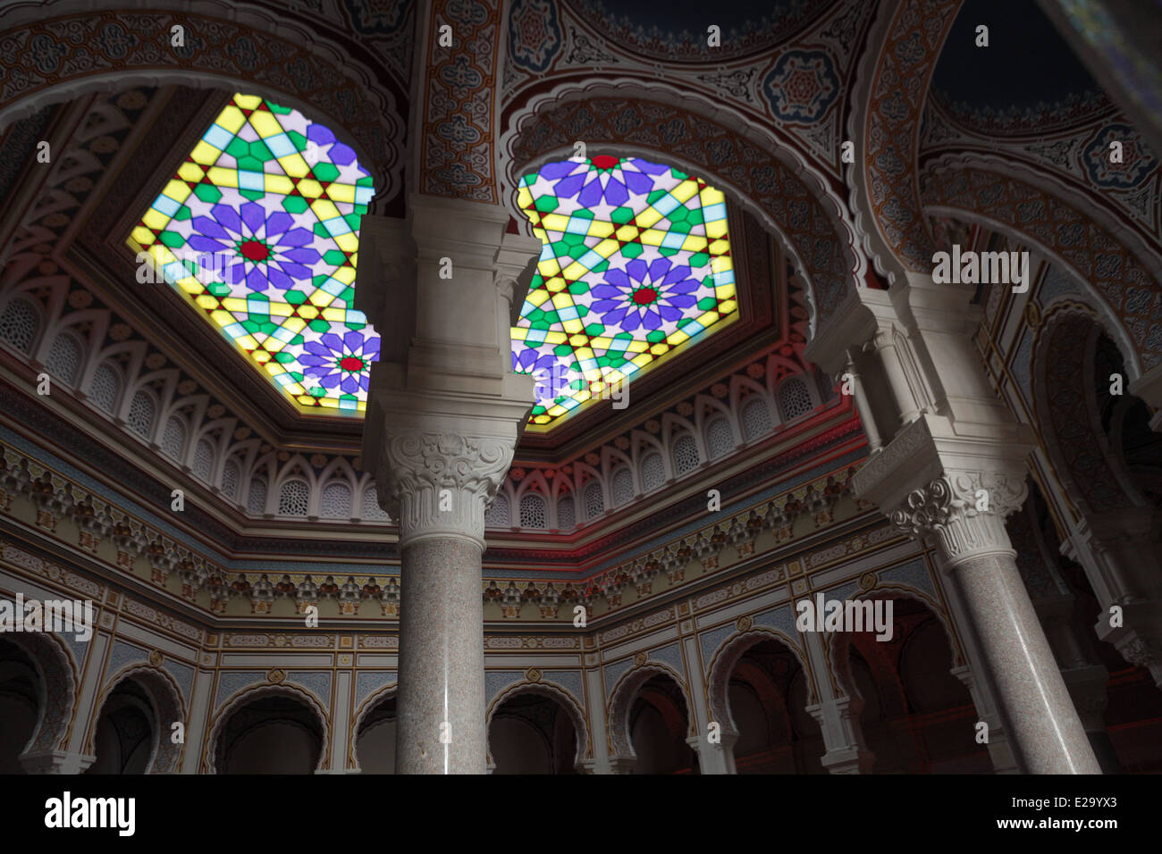 L'interno dell'Sarajevo municipio della città nella parte vecchia di Sarajevo, Bosnia ed Erzegovina Foto Stock