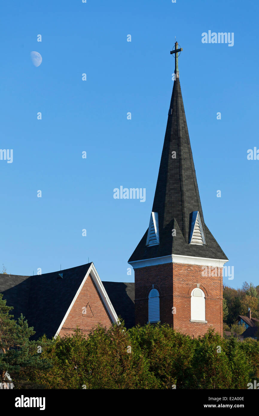 Canada, Provincia di Quebec, Eastern Townships o Estrie, Lac-Brome, la chiesa Foto Stock