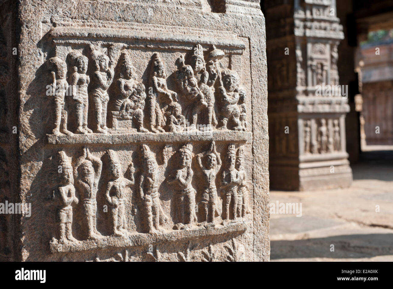 India, Tamil Nadu, Darasuram, il tempio Airavatesvara fa parte dei grandi templi viventi dei Chola elencati come Patrimonio mondiale Foto Stock