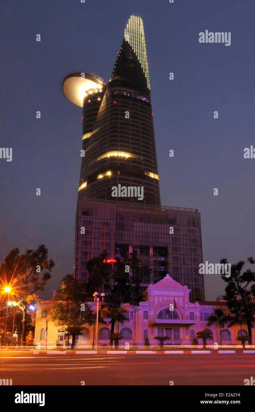 Il Vietnam, a Saigon (Ho Chi Minh City), il 68 grattacielo piani della torre finanziaria Foto Stock