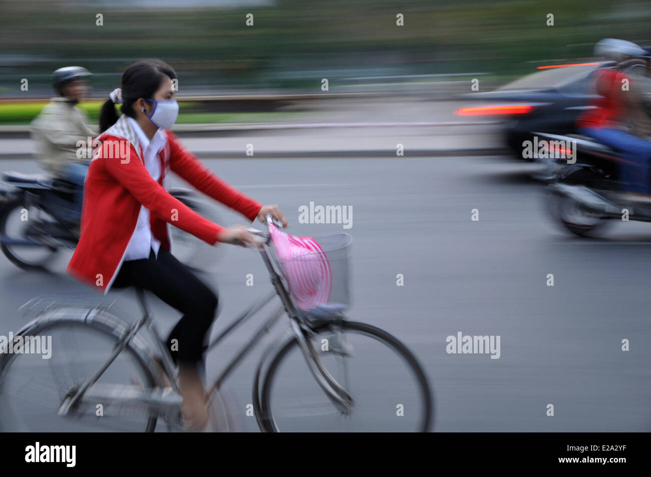 Il Vietnam, a Saigon (Ho Chi Minh City), il traffico Foto Stock