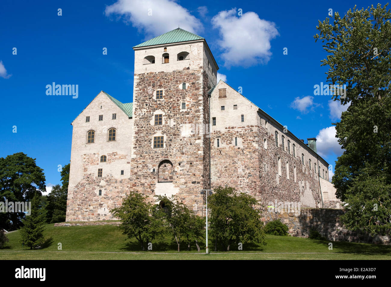 Finlandia Finlandia sudoccidentale, Turku, capitale europea della cultura 2011, il castello medievale del XIV secolo Foto Stock