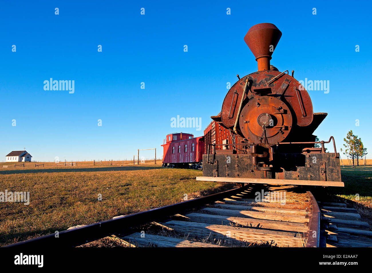 Stati Uniti, South Dakota, il 1880 Città consiste principalmente di vecchi edifici ed è stato ampliato con molti ulteriori Foto Stock
