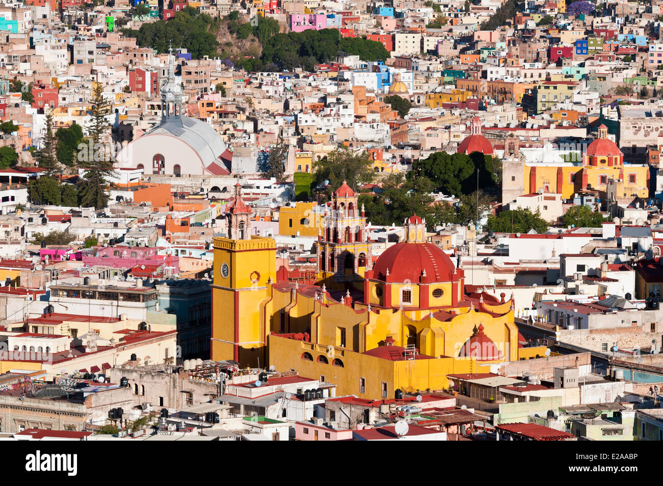 Messico Guanajuato stato, Guanajuato, elencato come patrimonio mondiale dall'UNESCO, la Basilica de Nuestra Senora Foto Stock