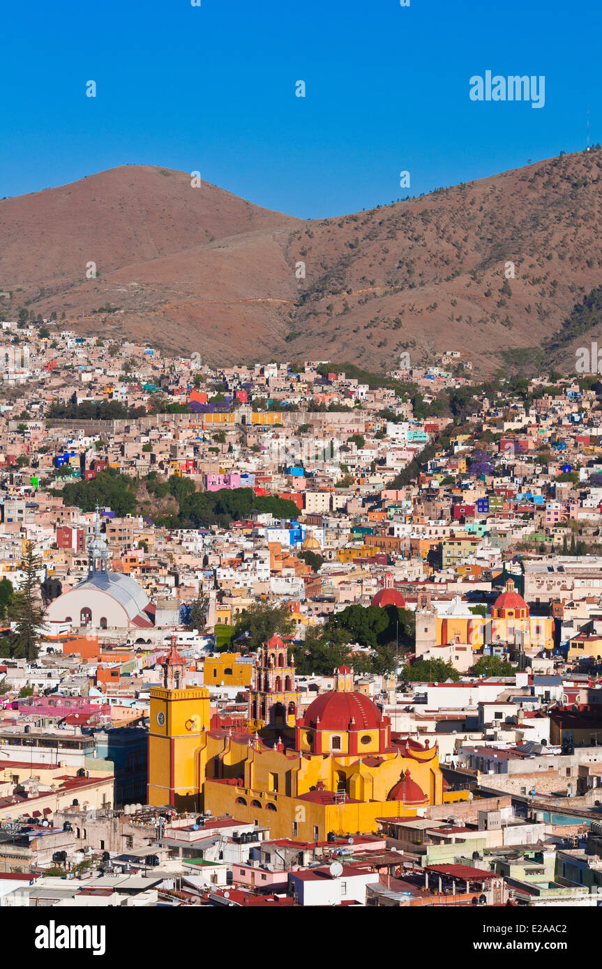 Messico Guanajuato stato, Guanajuato, elencato come patrimonio mondiale dall'UNESCO, la Basilica de Nuestra Senora Foto Stock