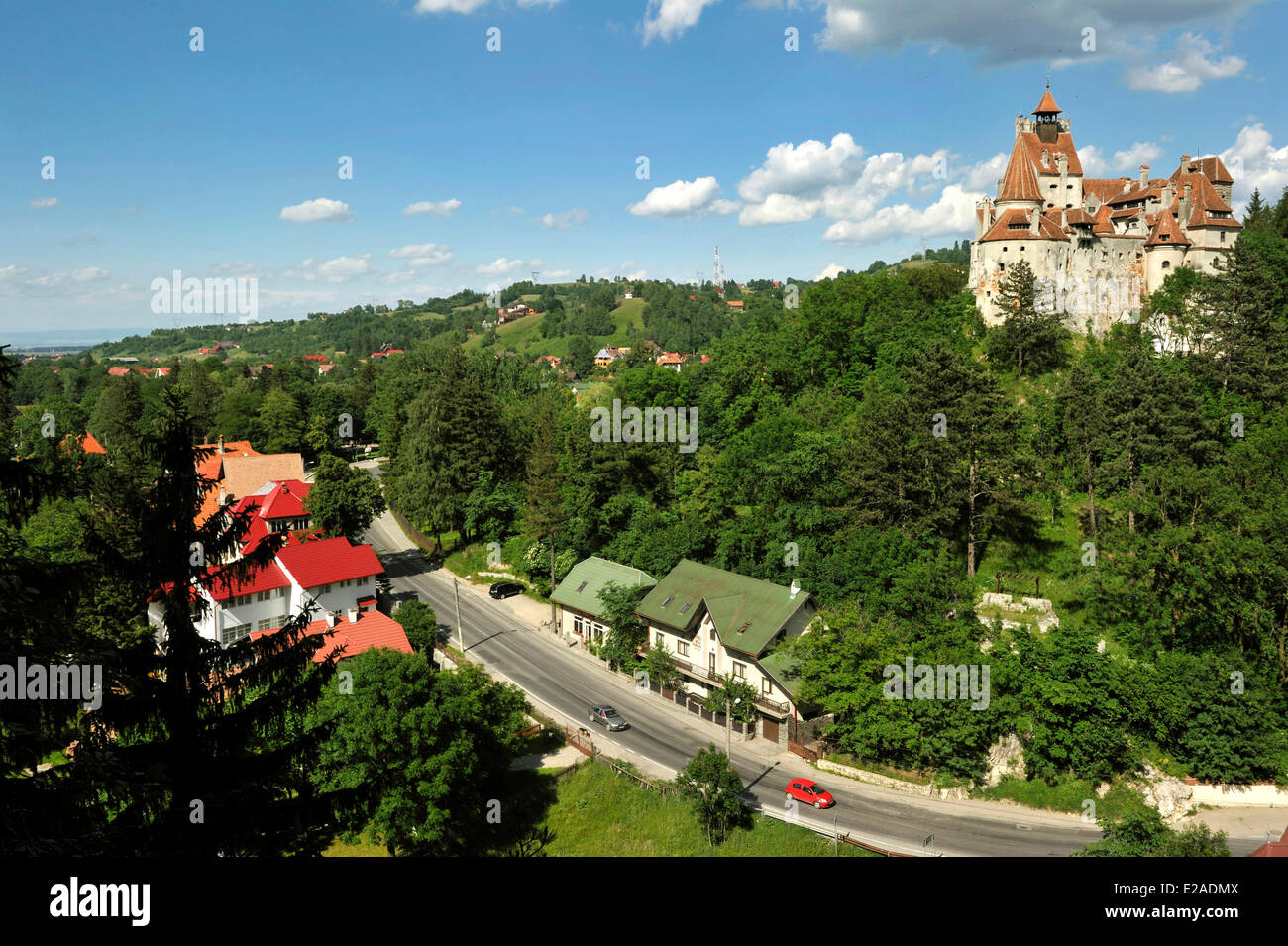 La Romania, Carpazi, Transilvania Regione, crusca, il primo castello fu eretto dai Cavalieri Teutonici nel XIII Foto Stock