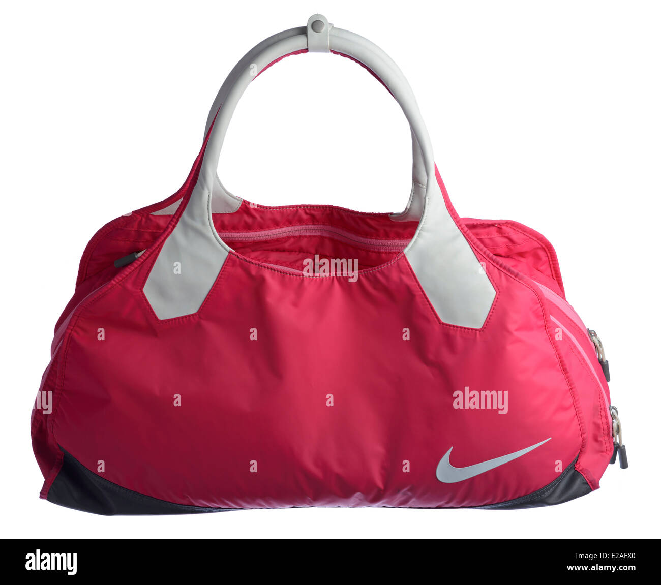 Rosa Nike borsa della palestra ritagliare isolati su sfondo bianco Foto  stock - Alamy