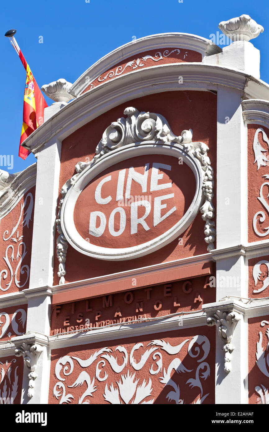 Spagna, Madrid, Cine Dore risalente al 1923 case Film spagnolo biblioteca sala di proiezione dal 1989 Foto Stock