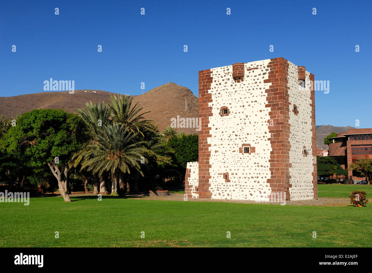 Spagna Isole Canarie La Gomera, San Sebastian de la Gomera, Torre del Conde Torre Costruisca nel XV secolo Foto Stock