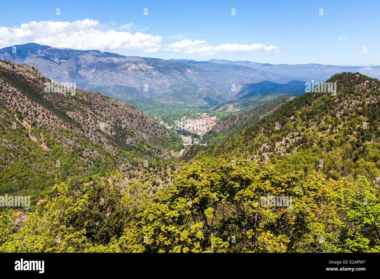 Francia, Pirenei orientali, Vernet les Bains Foto Stock