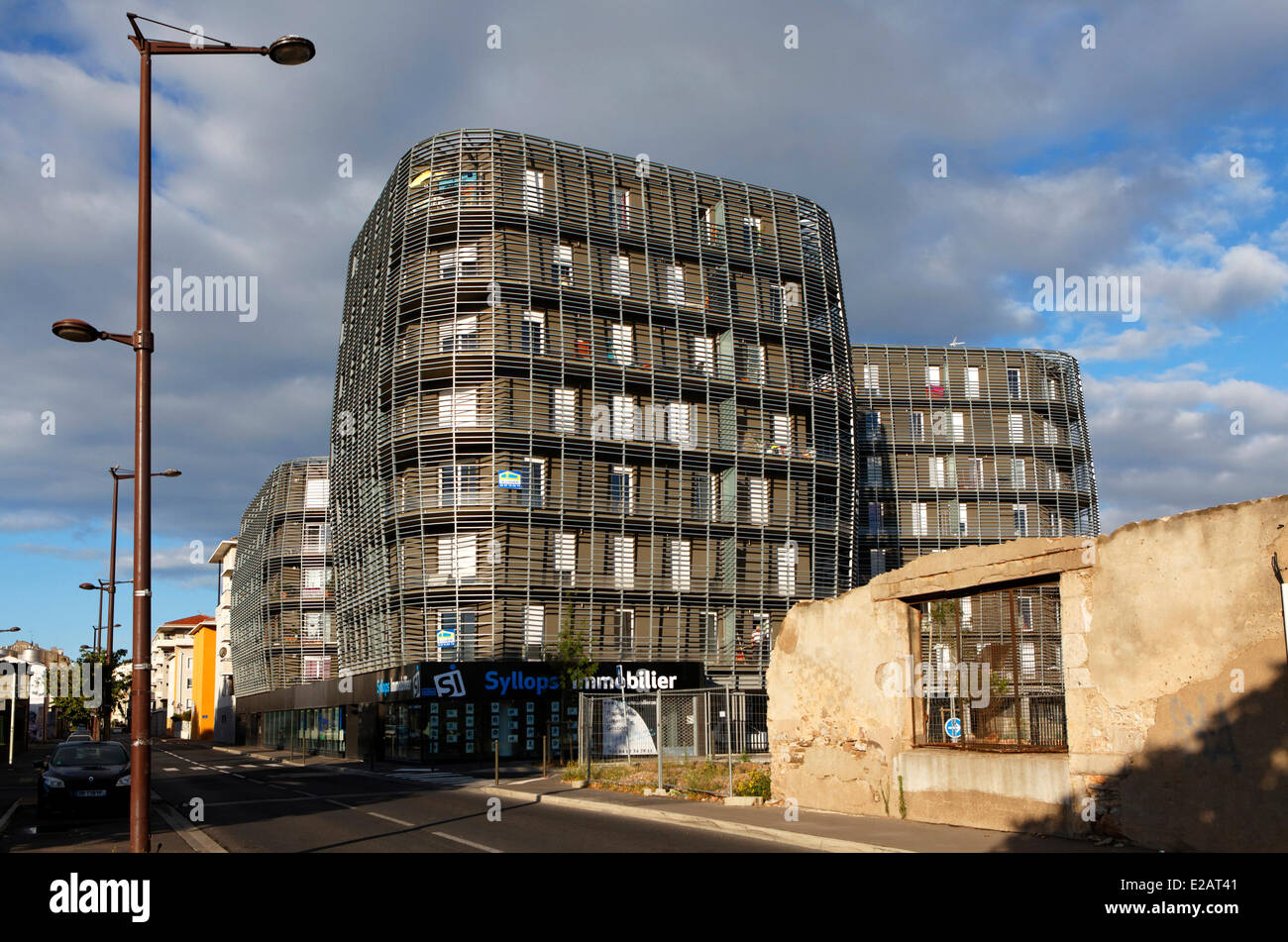 Francia, Herault, Sete, architettura contemporanea architetti Ulrich Faudry William Choplain, J Von Spoeneck CFA cabinet Foto Stock