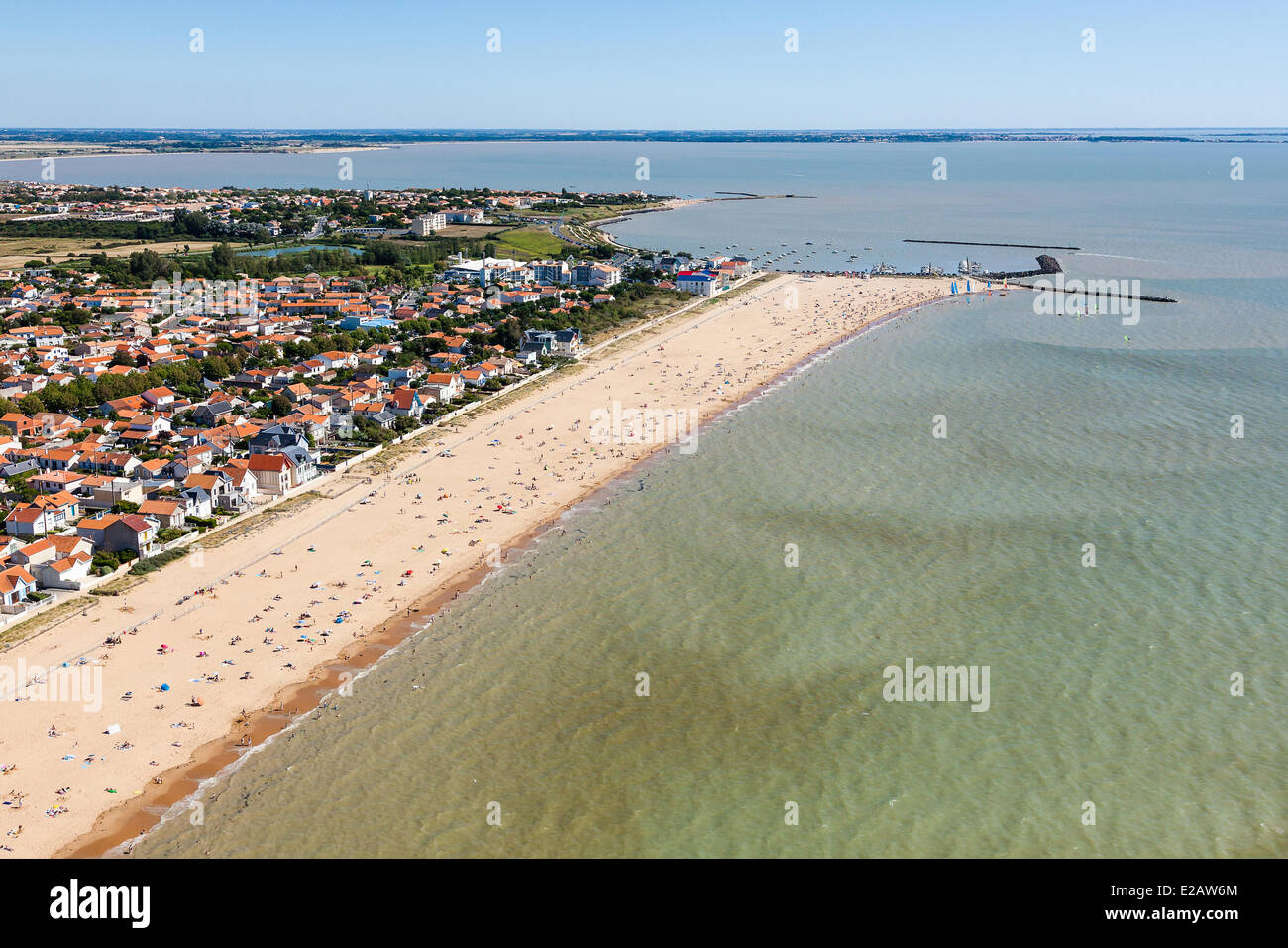 Francia, Charente Maritime, Chatellaillon Plage (vista aerea) Foto Stock