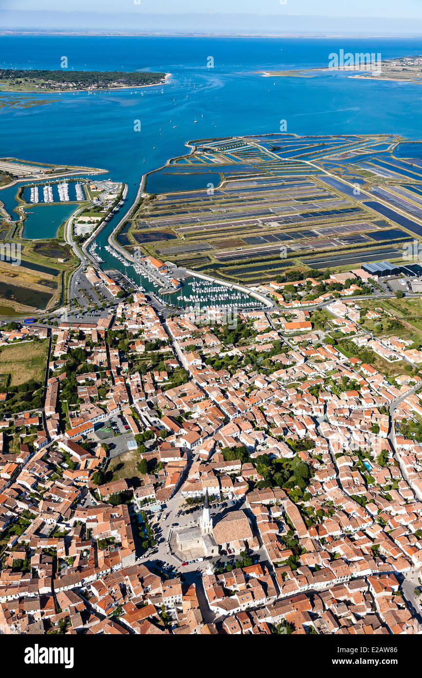 Francia, Charente Maritime, Ile de Re, Ars en Re, etichettati Les Plus Beaux Villages de France (i più bei villaggi di Foto Stock