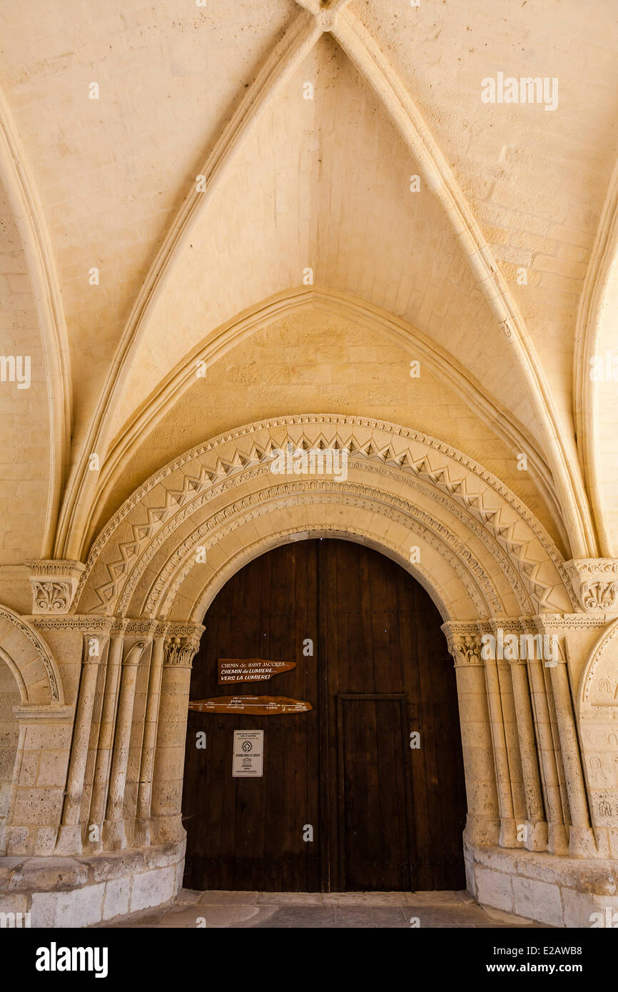 Francia, Charente Maritime, Pons, Ospedale dei Pellegrini sulla via di San Giacomo, elencato come patrimonio mondiale dall' UNESCO Foto Stock