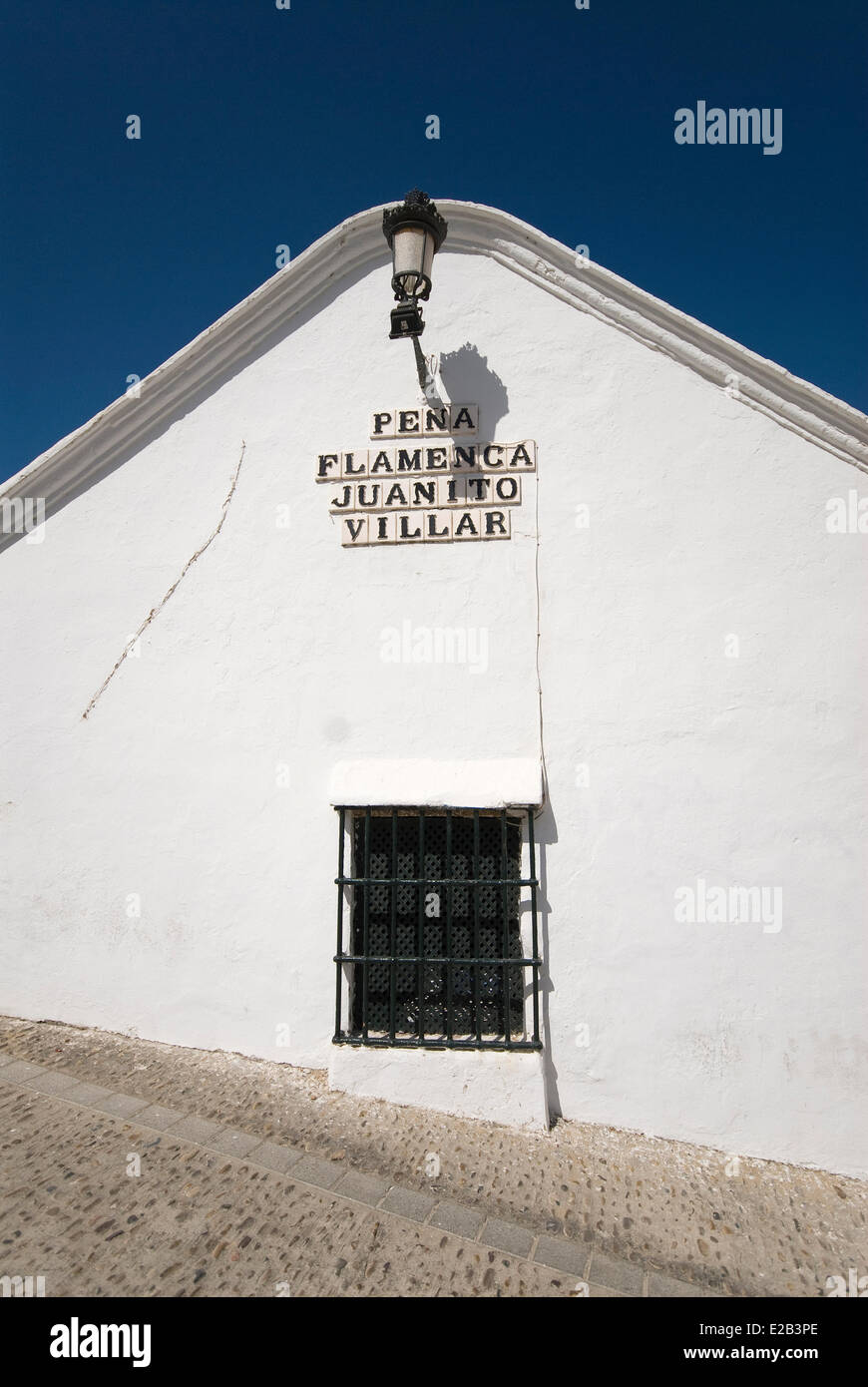 Spagna, Andalusia Cadiz, famoso bar flamenco peña flamenca Juanito Villar Foto Stock